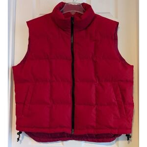 Vintage Northwest Territory Down Puffer Vest Men's L Large Red VERY NICE!